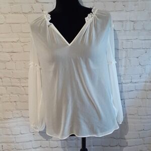 BANANA REPUBLIC sz med sheer top, $68.00